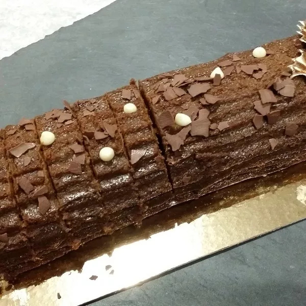 Bûche patate douce et chocolat