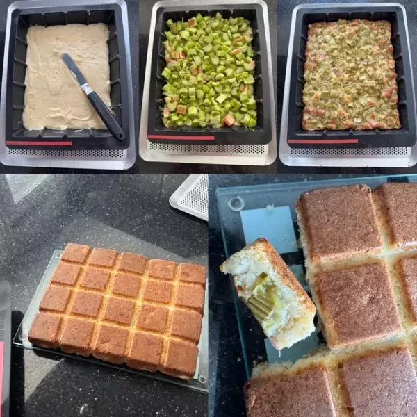 Gâteau mascarpone rhubarbe (fruits)