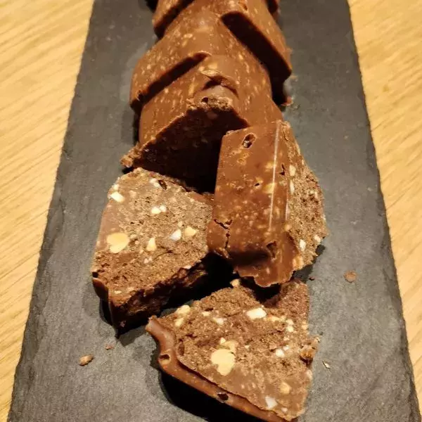 Barre de chocolat façon toblerone 