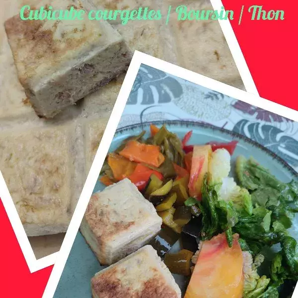 Cubicube courgettes thon boursin