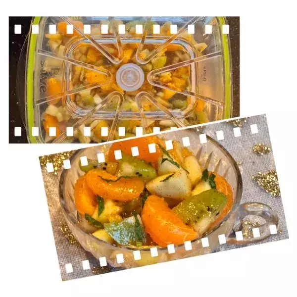 Salade de fruits d'hiver, légère.