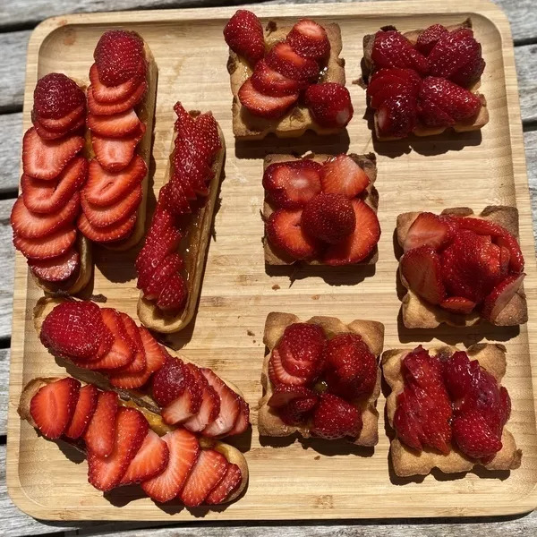tartes fraise abricots