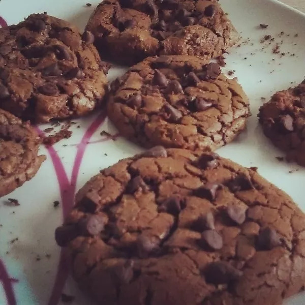Cookies crousti-moelleux tout chocolat