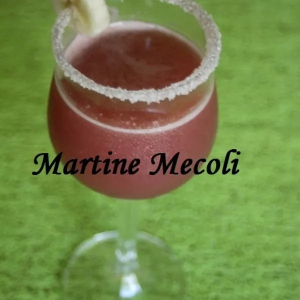 Cocktail rose avec ou sans alcool sans cook'in