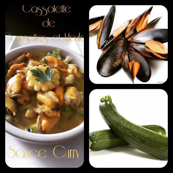 Cassolettes de Courgettes et Moules au Curry 