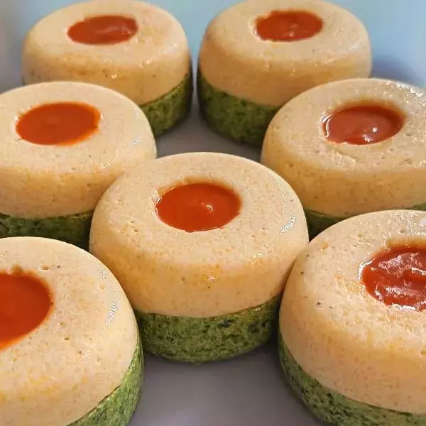 Savarins épinards polenta de Flo