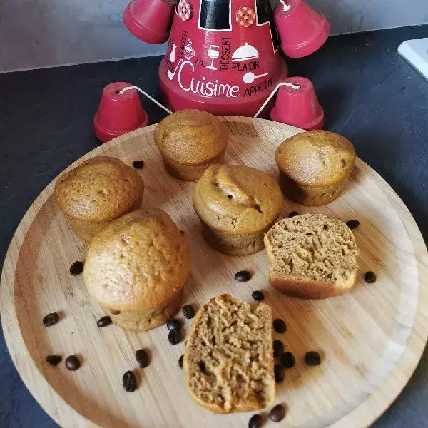 Muffins au café sans beurre