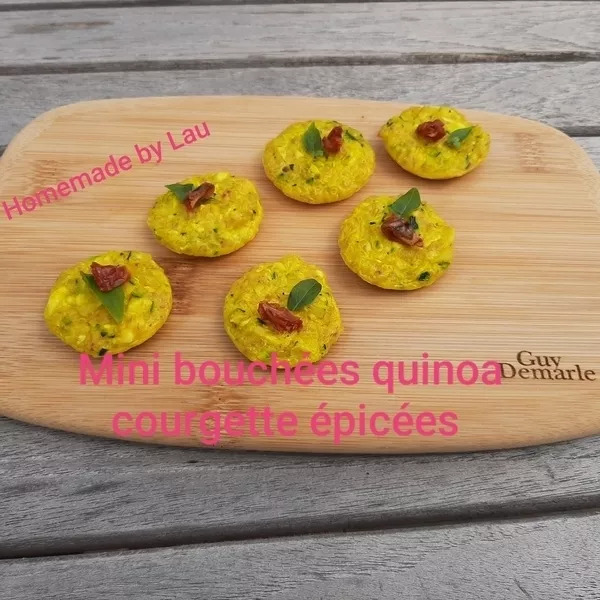 Mini Bouchées épicées au quinoa et courgette