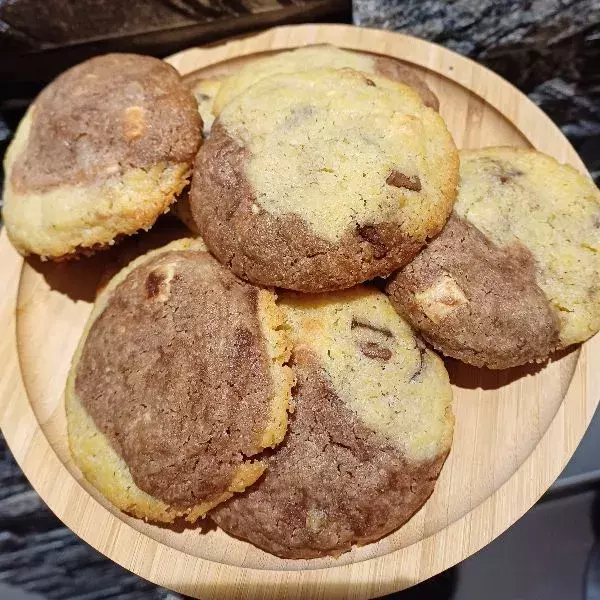 Cookies marbrés 
