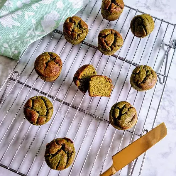 Mini muffins monstre vert