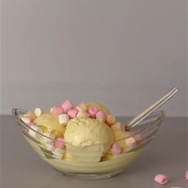 Crème glacée vanille aux Mini-Marshmallows