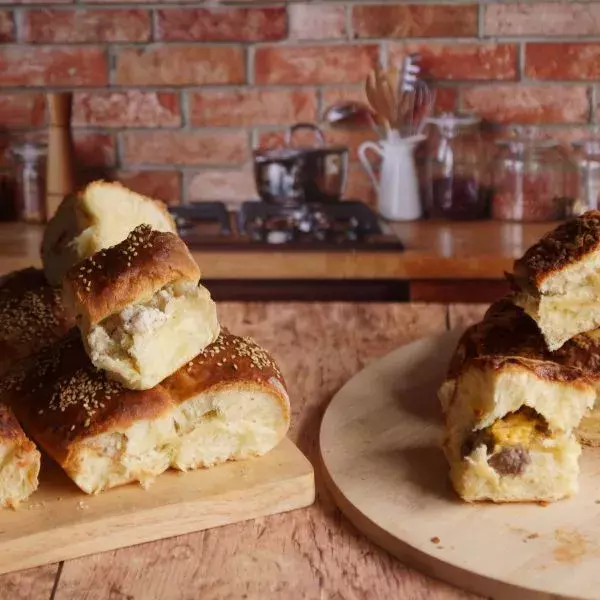 Trio de brioches salées