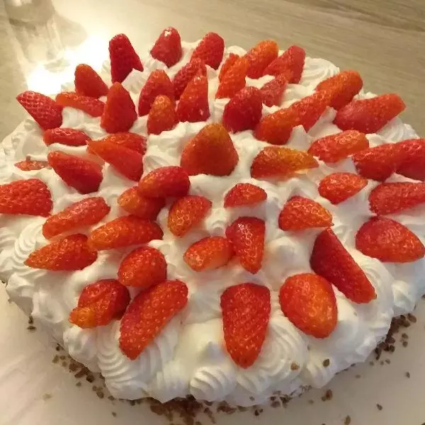 Gâteau léger aux fraises