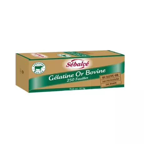 Gélatine Or Bovine 250 feuilles (0,5kg)