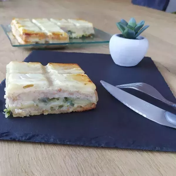 Croque tablette raclette/poireaux