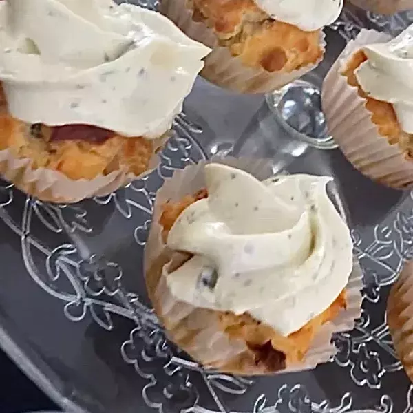 Cupcakes salés saumon boursin 