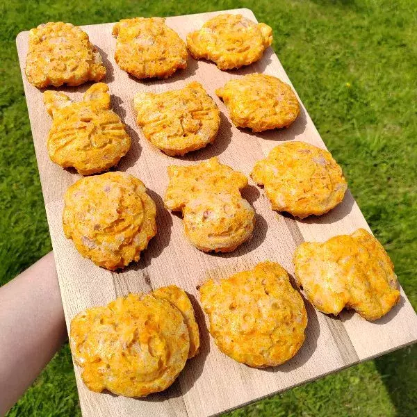 Flans carottes et jambon