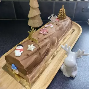 Bûche mousseuse aux 3 chocolats