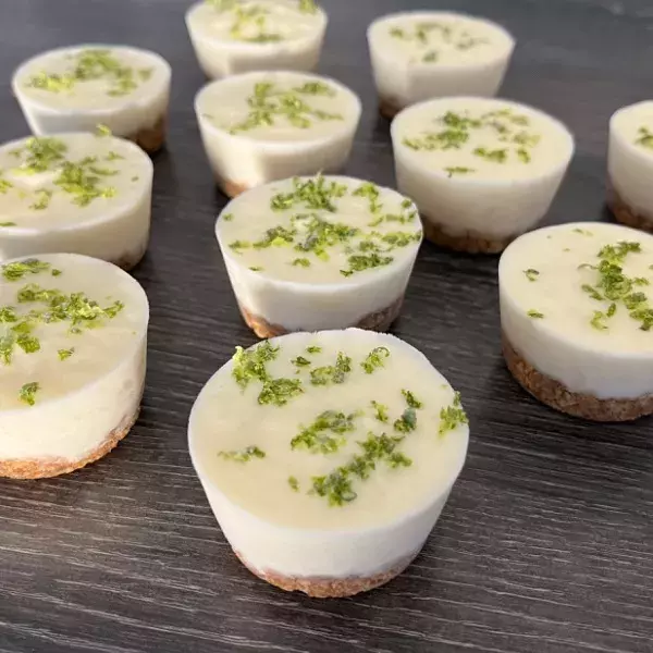 Mini cheesecakes citron vert