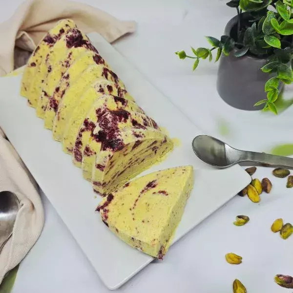 Glace pistache cerise