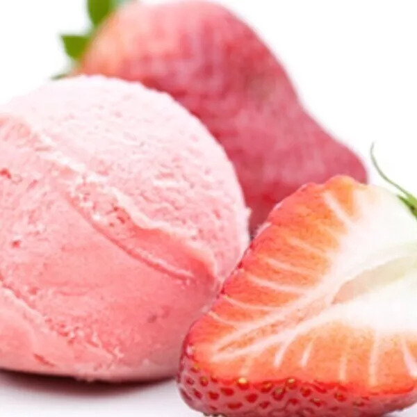 Glace à la fraise (avec ou sans sorbetière)
