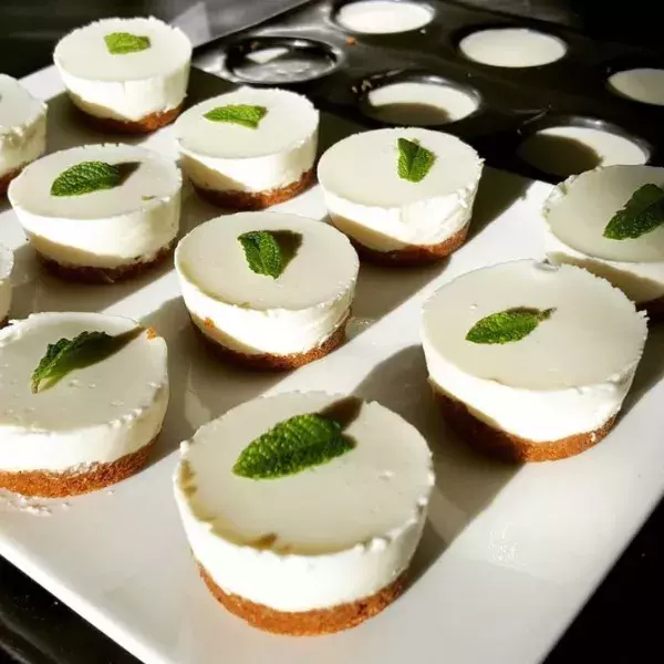 Les mini cheesecakes au citron vert de Pascaline