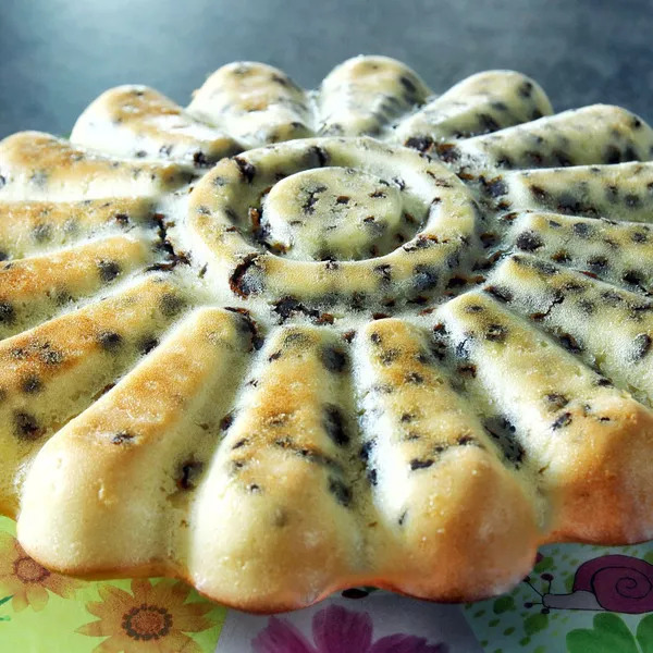 Gâteau au yaourt sans yaourt, sans huile, aux pépites de chocolat