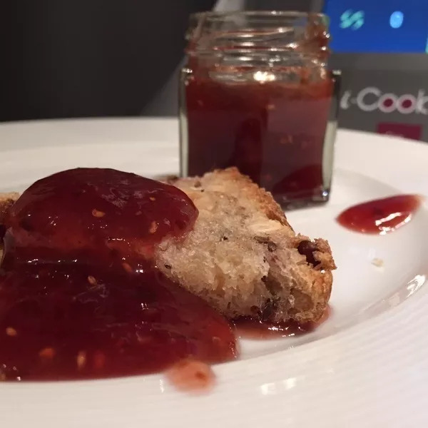 Confiture de figues, framboises et citron vert