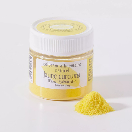 Colorant alimentaire naturel jaune curcuma 10 g