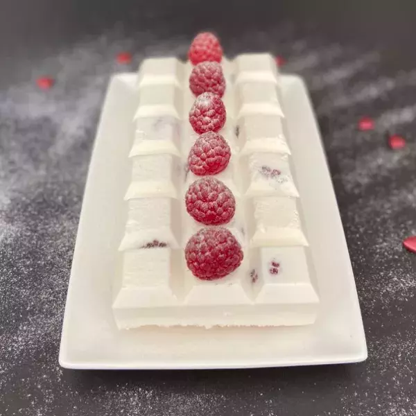 Tablettes coco-framboise 
