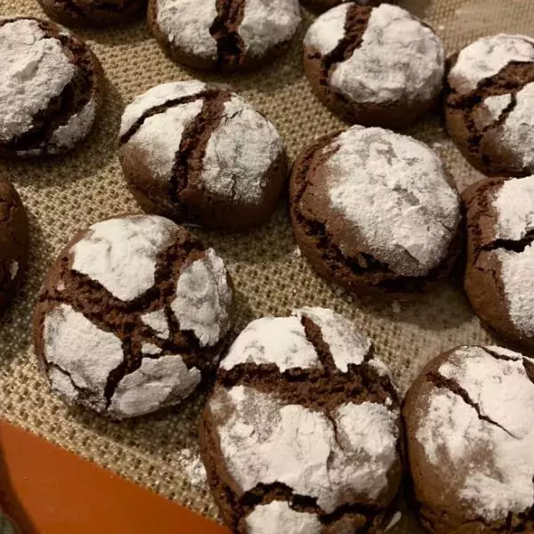 Biscuits Craquelés au chocolat 