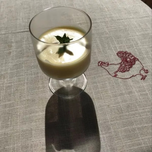 Mousse au citron vert et menthe