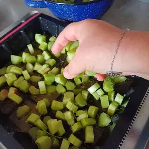 gateau à la rhubarbe
