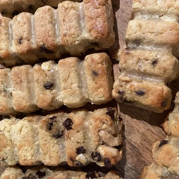 Barres pois chiches chocolat cacahuète