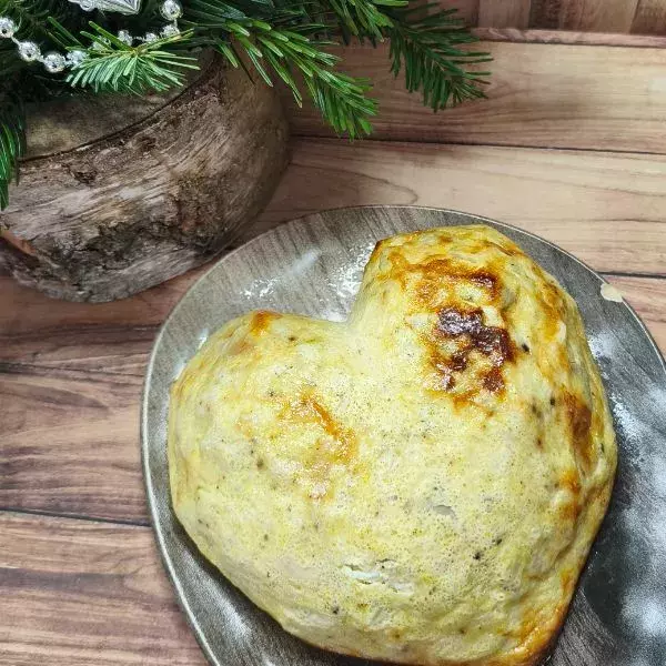 Coeur de poulet fondant au fromage et à la moutarde 