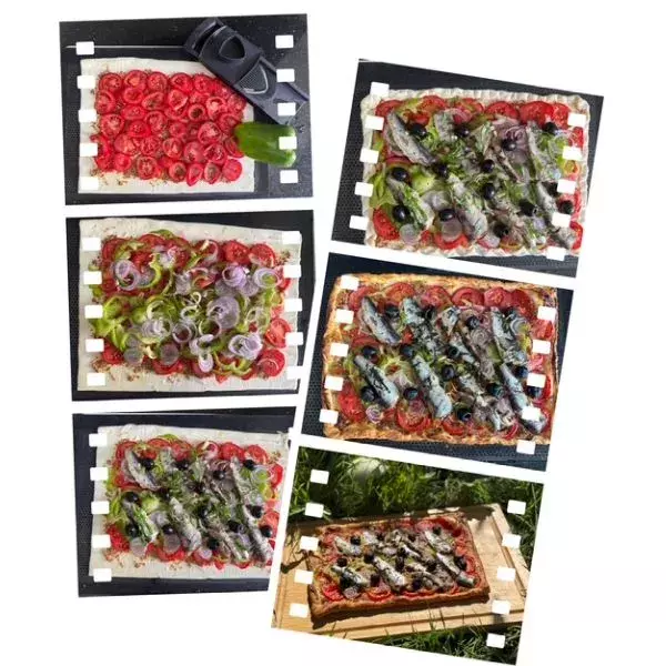 Tarte à la tomate et aux sardines