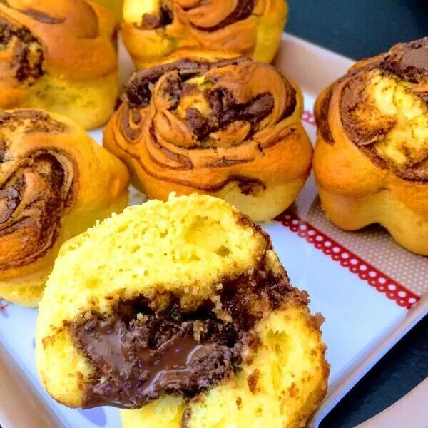Muffins tourbillon Nutella