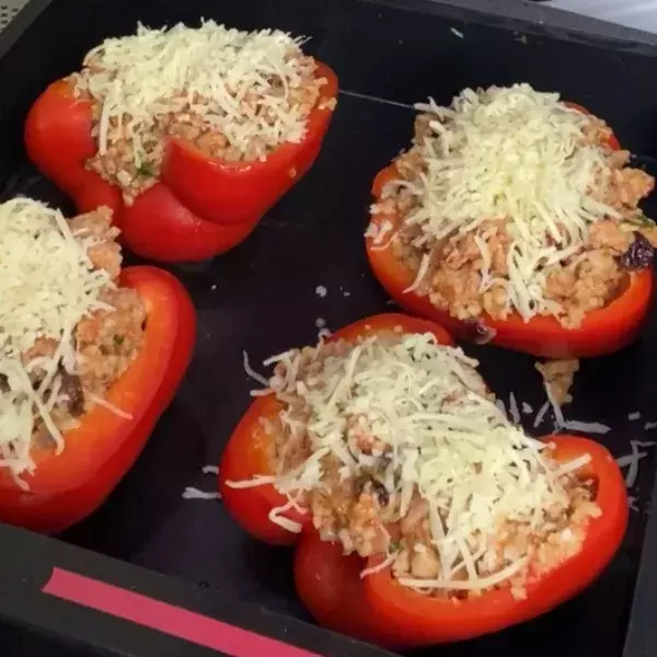 Poivrons farcis avec taboulé