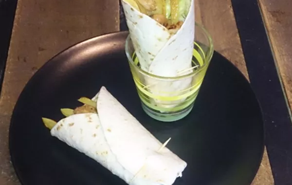 { Wrap de poulet et potatoes }