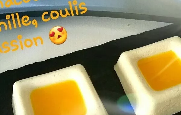 Panacotta Vanille et Coulis Passion