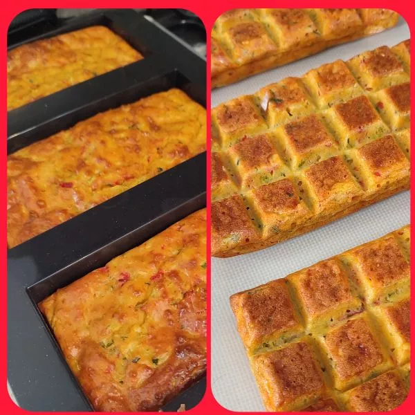 3 tablettes Courgettes Poivrons