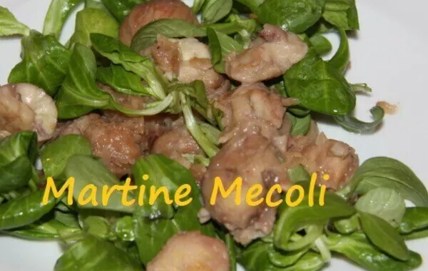 Salade tiède de châtaignes