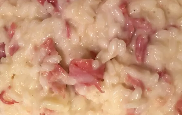 Risotto au jambon de bayonne et fromage