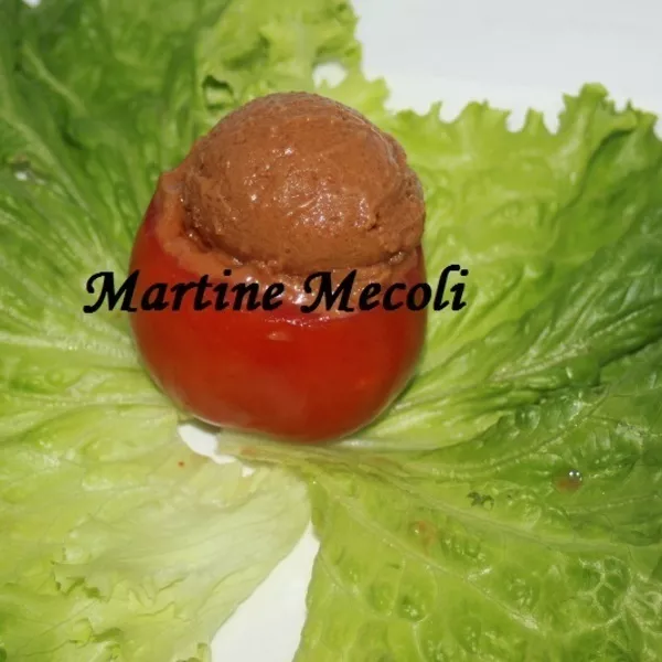 Sorbet salé de tomates au basilic