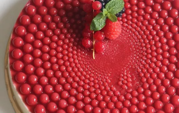 Panna cotta fraise et chocolat blanc