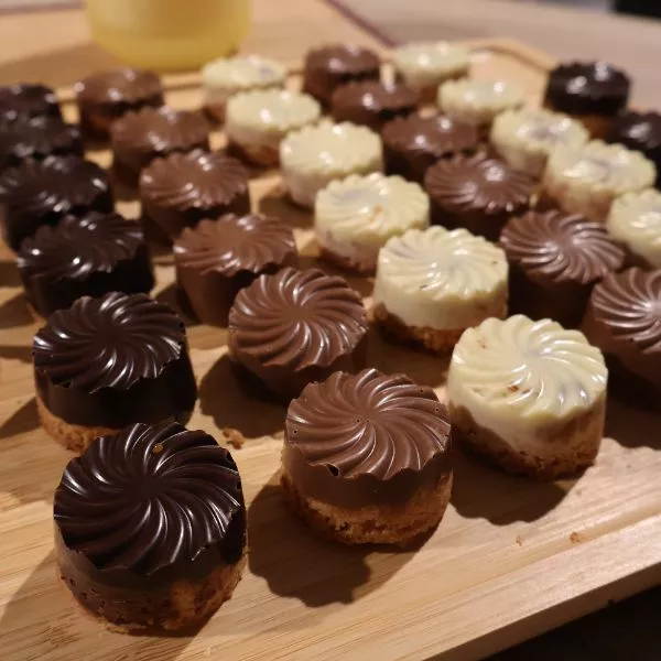 Mini cyclones chocolat caramel "Twix"
