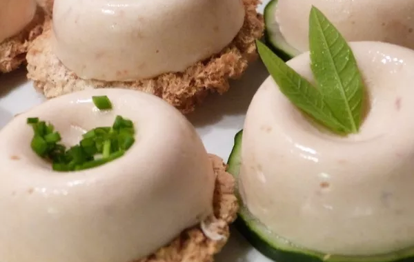 Panna cotta au saumon fumé
