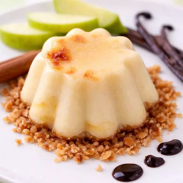 Entremets pomme vanille