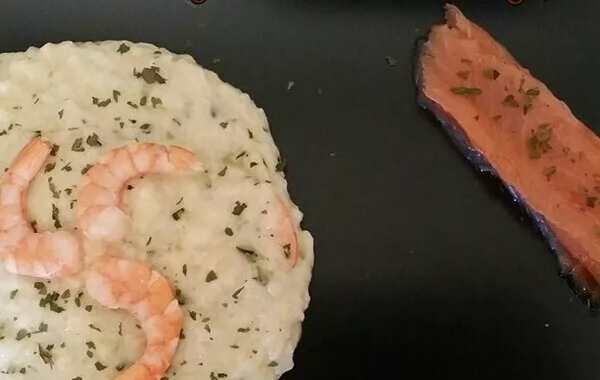Risotto crevettes et courgettes