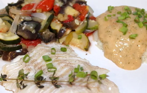 Cabillaud aux légumes du soleil {Cuisson vapeur au Cook'in}